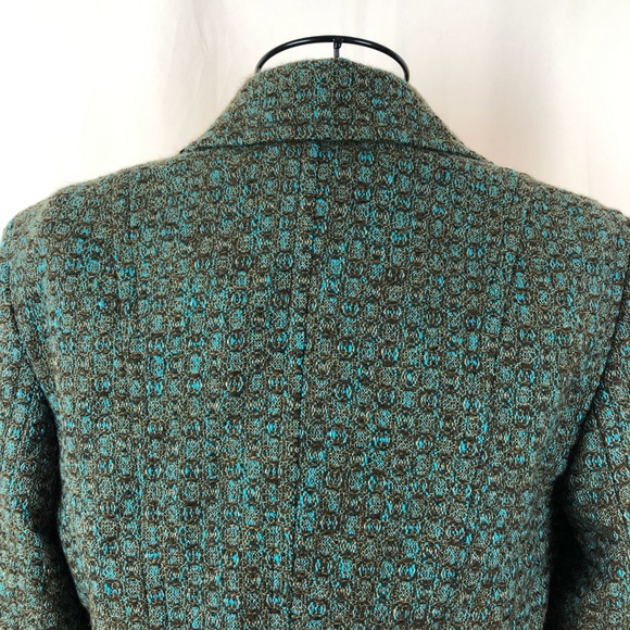 Sigrid Olsen tweed jacket button front pockets 6 - Picture 5 of 8